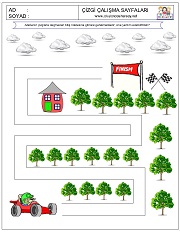 okul öncesi çizgi çalışmaları